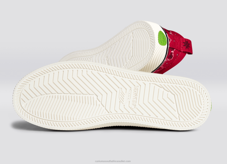 Women Cariuma Red Bandana Canvas DFFFT236