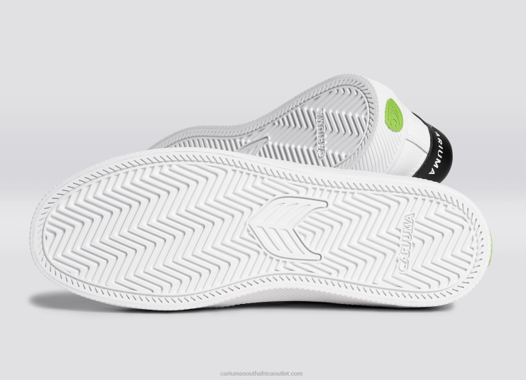 Women Cariuma White LWG Leather/Green DFFFT320
