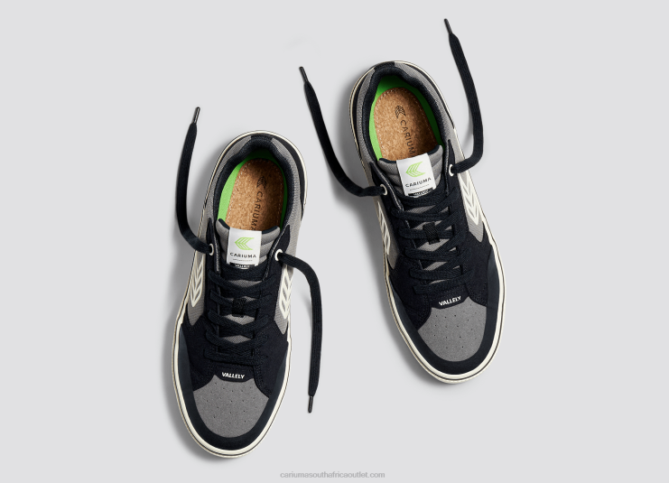 Women Cariuma Black & Charcoal Grey/Ivory DFFFT335